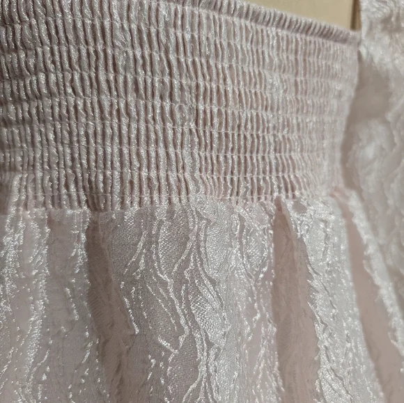 Anthropologie Textured Puff-Sleeve Dress Size XS - Picture 12 of 13